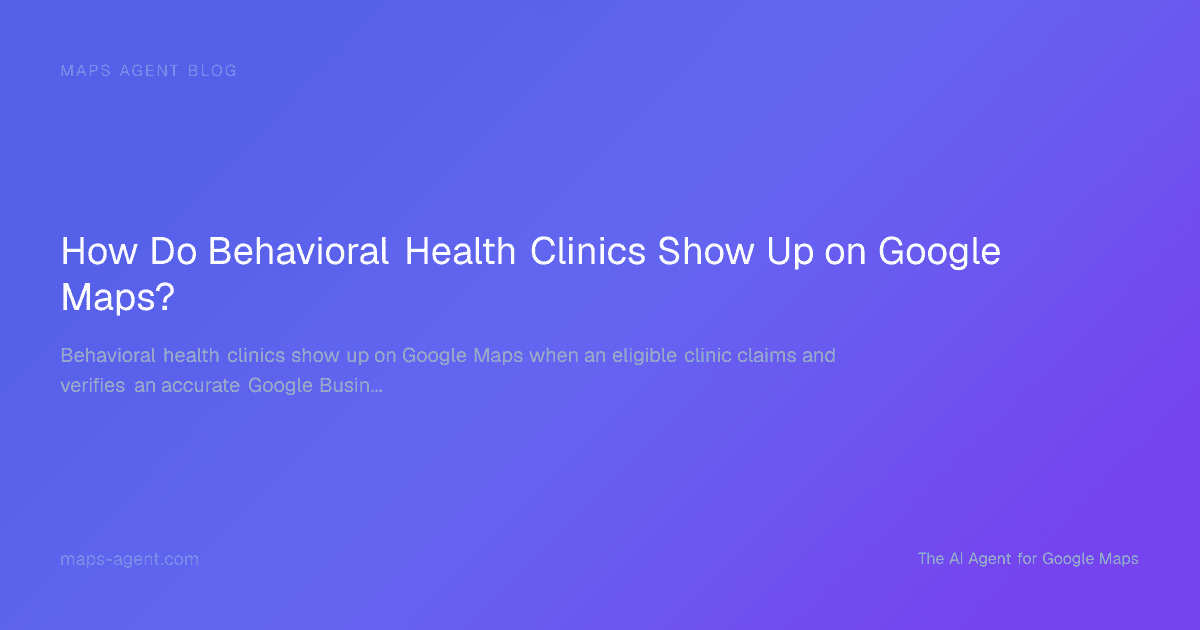 Branded map grid highlighting a behavioral health clinic location