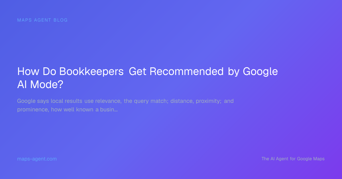 Bookkeeping profile facts connected to local AI recommendation signals