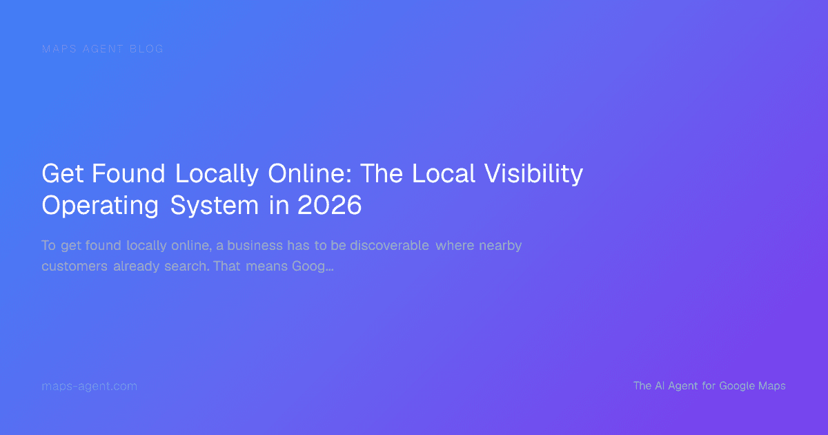 Layered local visibility diagram connecting maps listings reviews and measurement
