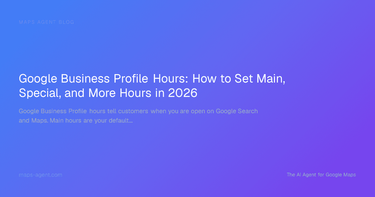 Hours editor, holiday calendar, and service-hour schedule view