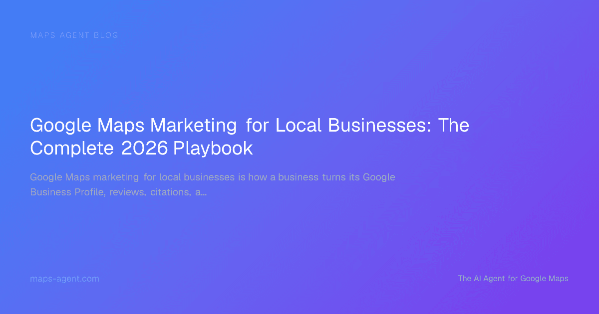 Google Maps marketing flow showing organic visibility, paid ads, and measurement