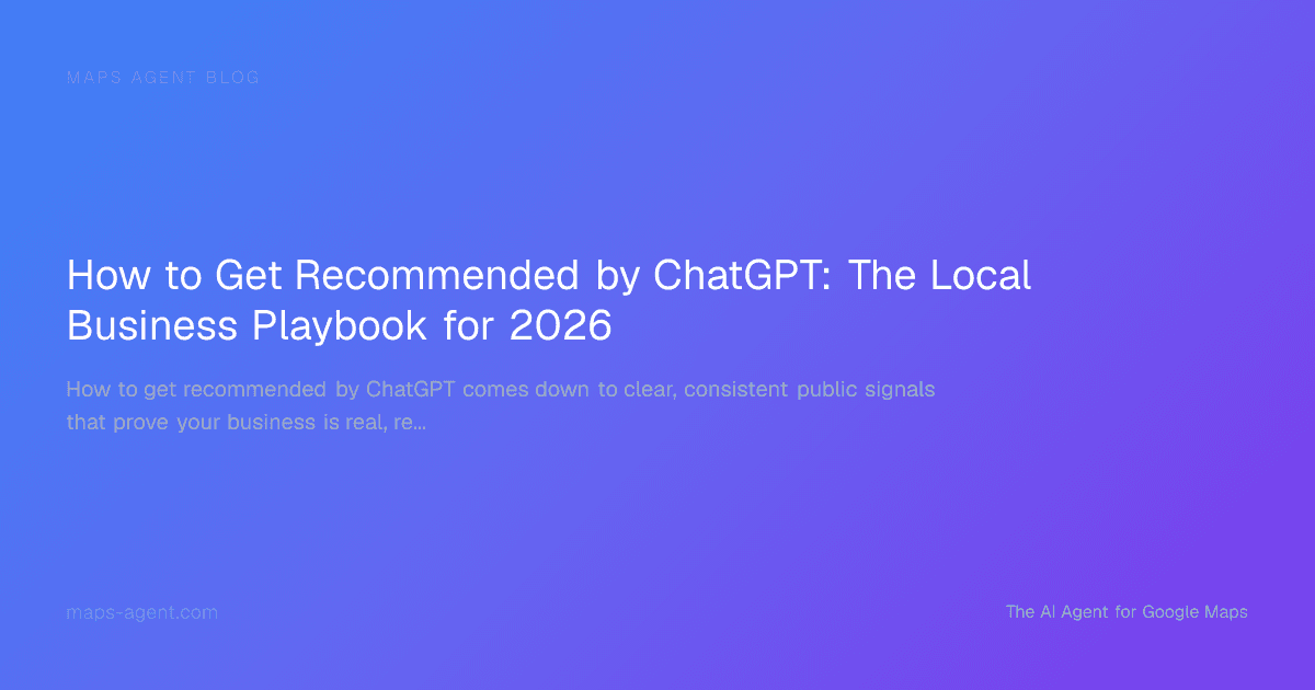 Local business owner asking ChatGPT for nearby service recommendations