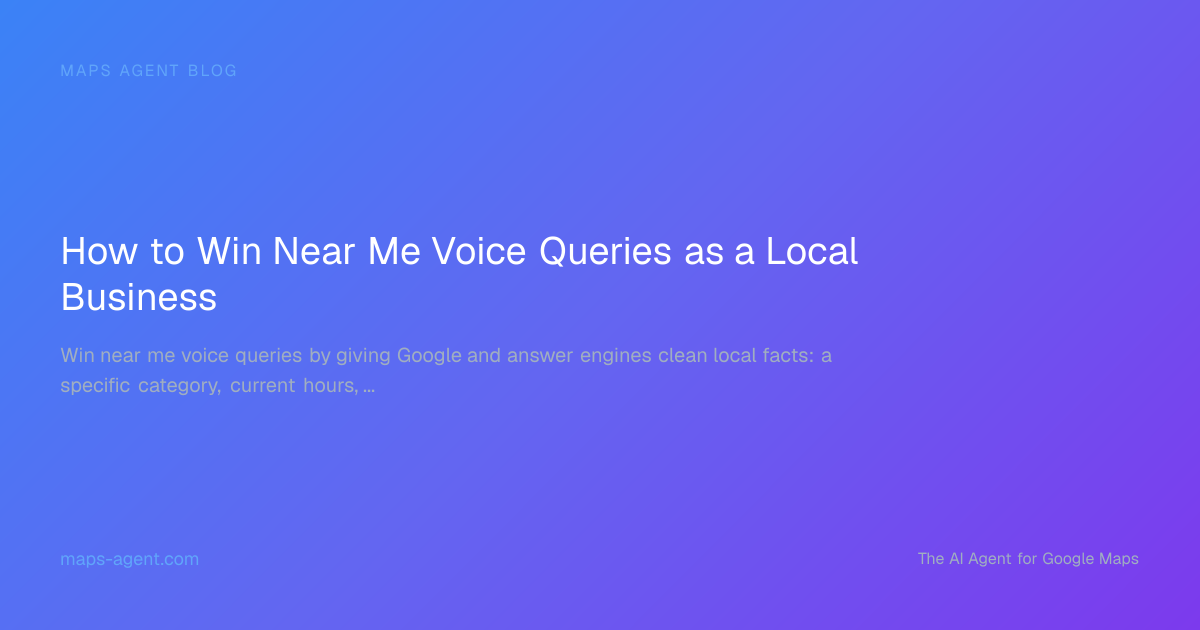 Local business owner asking a phone for nearby service results