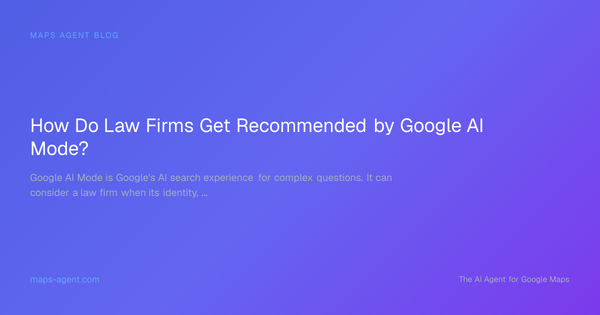 Law firm profile signals flowing into an AI recommendation