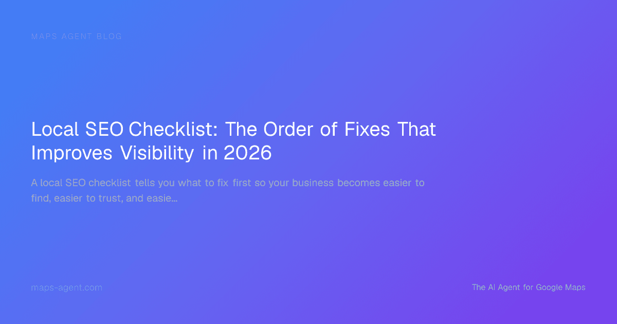 Flow chart showing local SEO fixes from setup to measurement