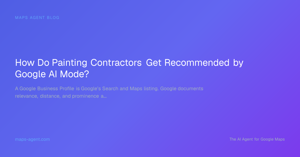 Painting profile facts connected to AI Mode recommendation testing