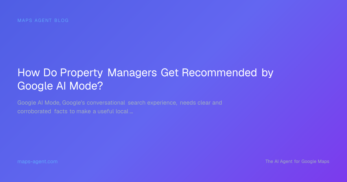 Property management facts mapped across local AI recommendation signals
