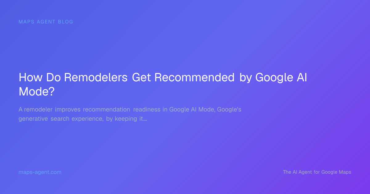 Remodeler profile facts connected across an AI search network