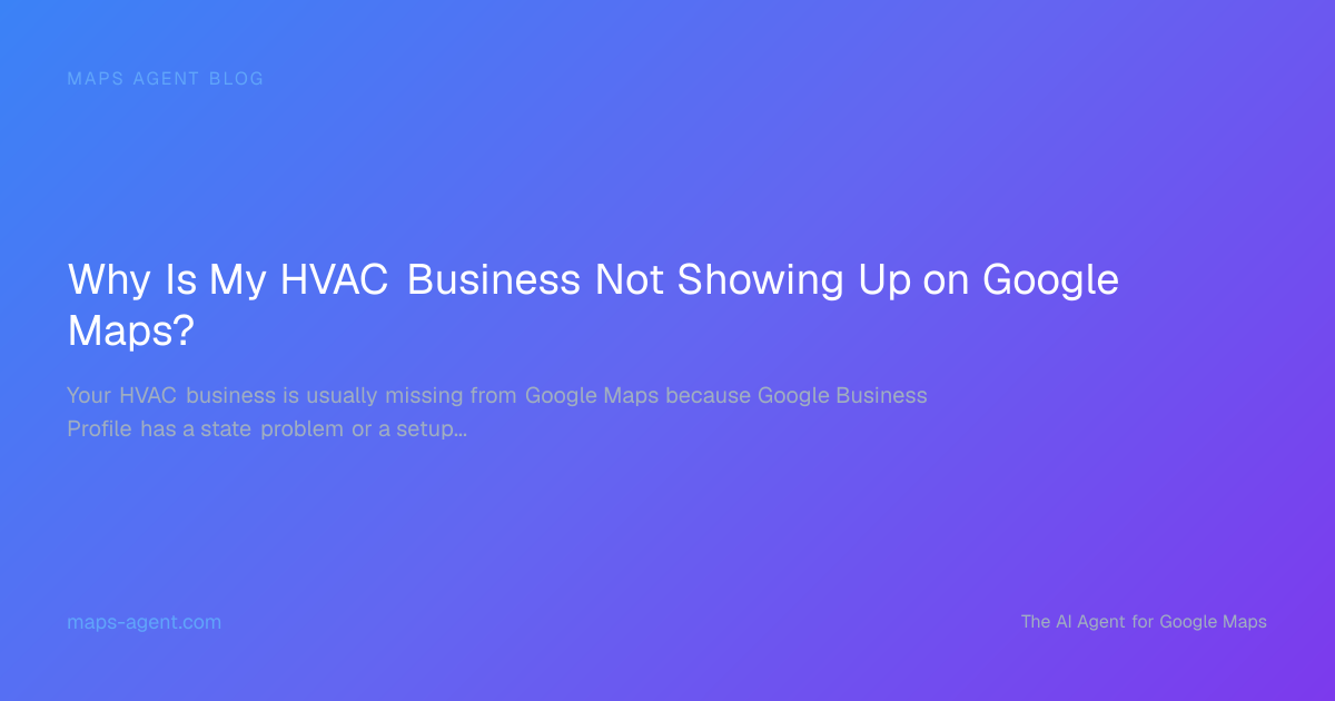 HVAC owner reviewing Google Maps listing settings